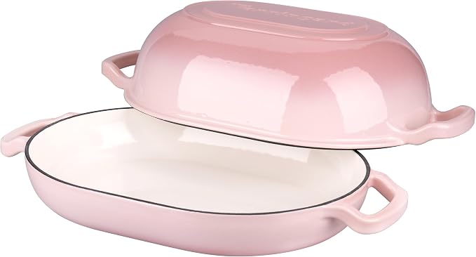 VORRINGARD Enameled Cast Iron Sourdough Bread Oven, Dutch Oven, Loaf Cast Iron - Image 5
