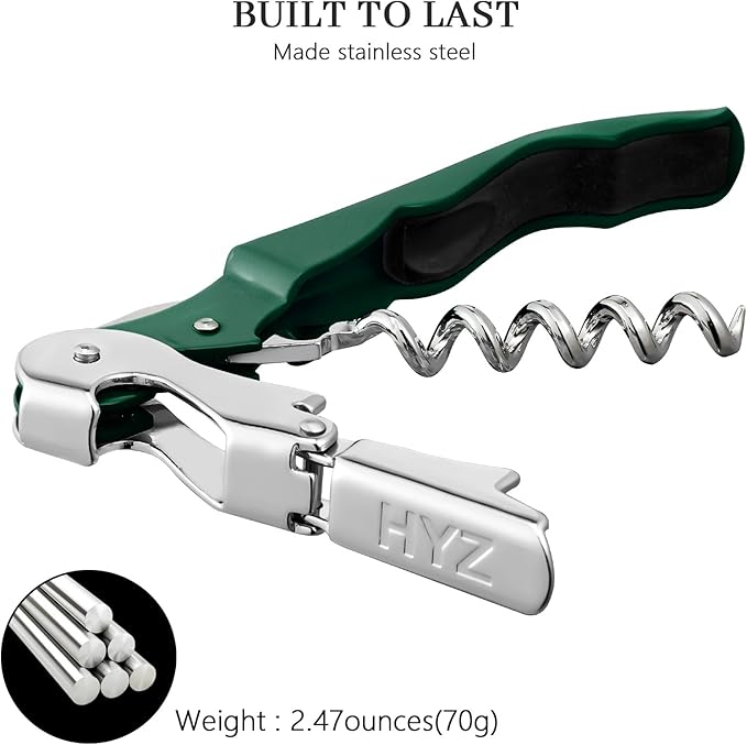 HYZ 2-Pack Wine Opener Waiter Corkscrew, Professional Wine Key - Image 6