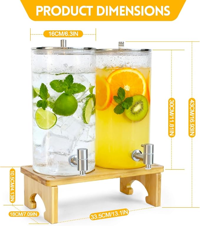 2 Pack 1.5 Gallon Drink dispenser - Image 3