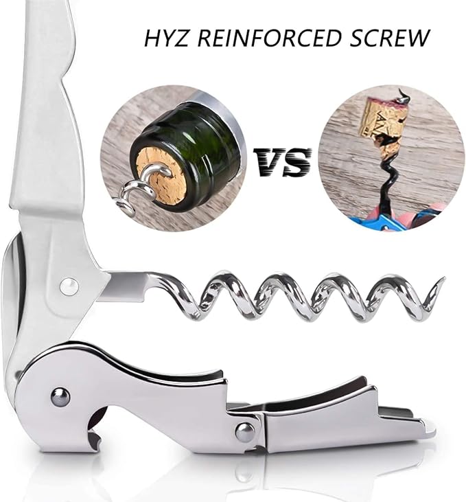 HYZ 2-Pack Wine Opener Waiter Corkscrew, Professional Wine Key - Image 3