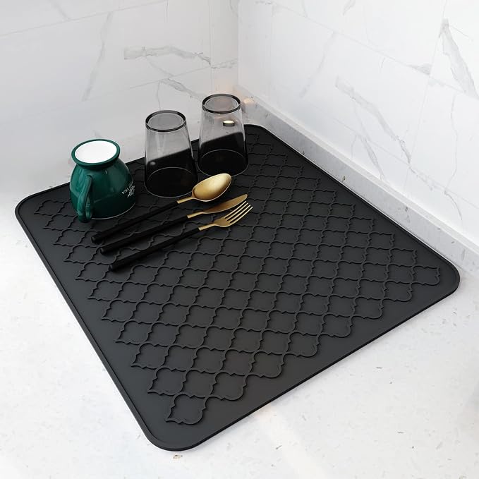 AMOAMI-Dish Drying Mats for Kitchen Counter-Silicone Dish Drying Mat-Kitchen by AMOAMI