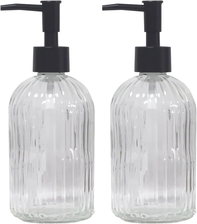 Clear Glass Soap Dispenser by YYTSGG