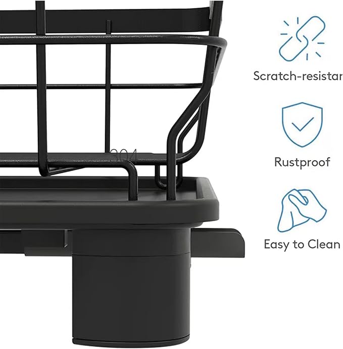 Small 2 Tier Dish Drying Rack, Space Saving Dish Racks - Image 5