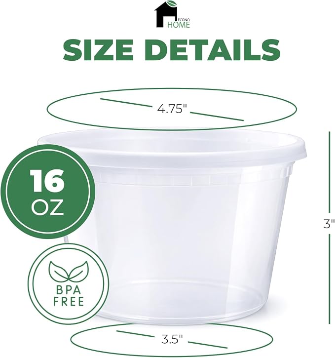EconoHome Clear Deli Containers - Image 3
