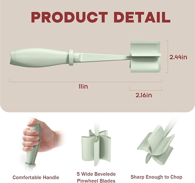 2Pcs Meat Chopper, Hamburger Grinder, Premium Heat Resistant Smasher - Image 2