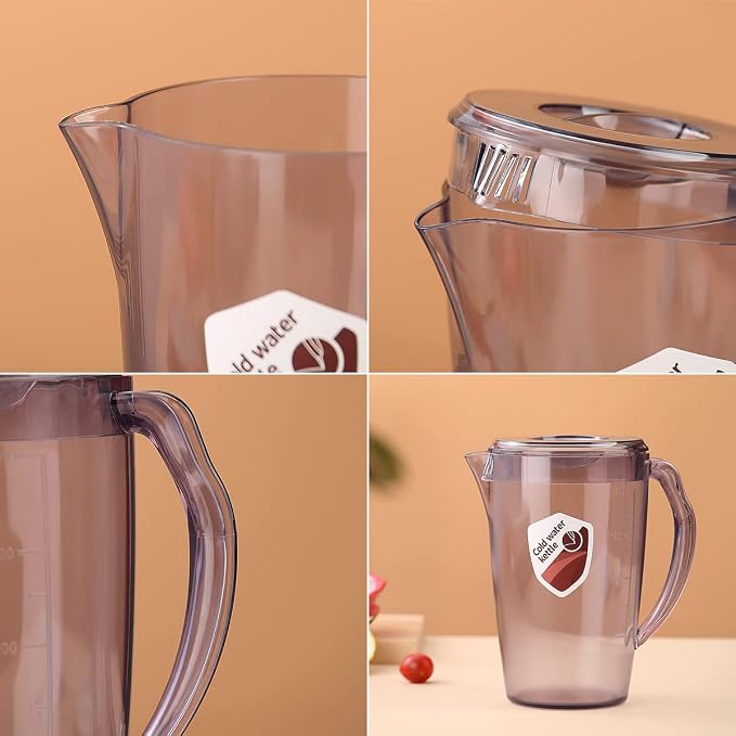 HOMQUEN Plastic Pitcher, 60 Oz/1.8L Water Carafe - Image 7