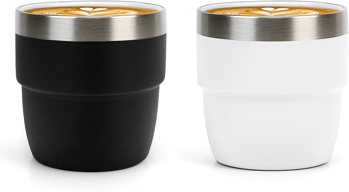 4 oz Espresso/Coffee Cups, Ceramic-Lined Double Wall Vacuum Insulated