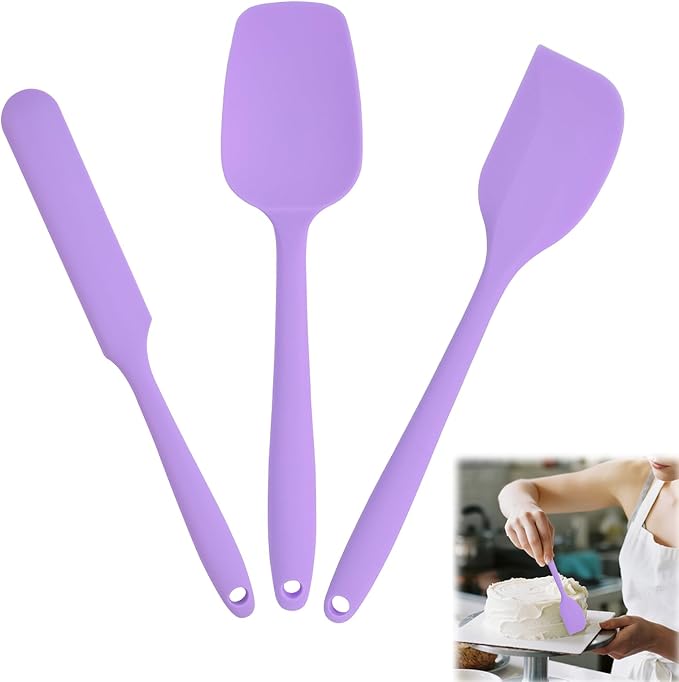 Spatulas Silicone Heat Resistant, Rubber Spatula Food Grade, Handle - Image 7