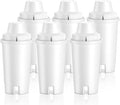 6 Pack Replacement for Brita® Water Filter Pitchers and Dispensers, Classic OB03 by Cabiclean