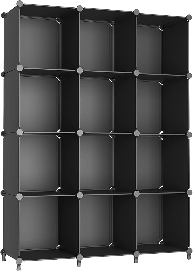 AWTATOS Cube Storage Organizer Closet Storage Shelves DIY Stackable Plastic by AWTATOS