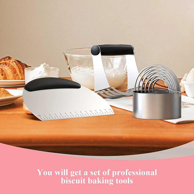 Biscuit Cutter Set, Dough Blender, Pastry Cutter, Biscuit Cutter, Dough Cutter - Image 6