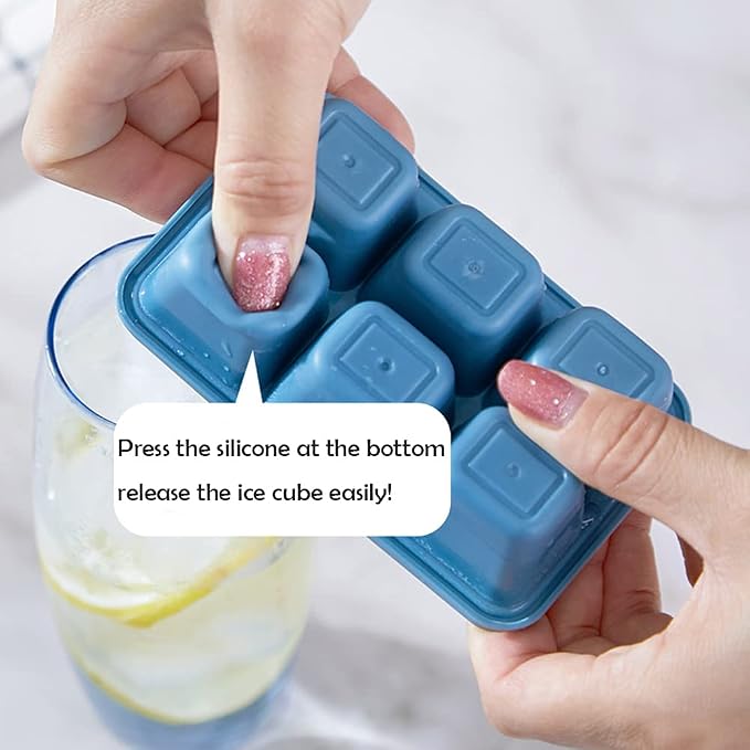Ice Cube Trays for Freezer 3 Pack - Image 2
