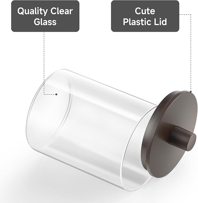TIPGO Glass Qtip Holder Dispenser - Image 5