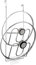 Over Cabinet Door Pot Lid Organizer, 2-Tier Stainless Steel Pan Cover Rack by Unknown