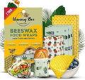 Trifecta Living Co. Versatile Beeswax Wraps,Set of 7-Fresh Food