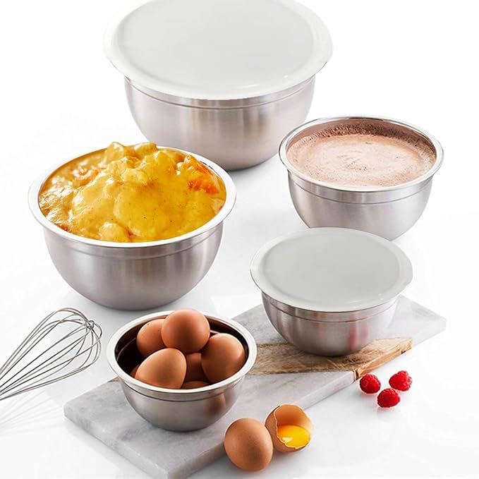 Mixing Bowls, Utensils for the Kitchen, Dishwasher Safe, 3.75L / 3.25L / 2.5L / - Image 7
