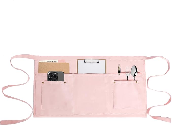 Server Apron with 5 Pockets by MIKIWELL