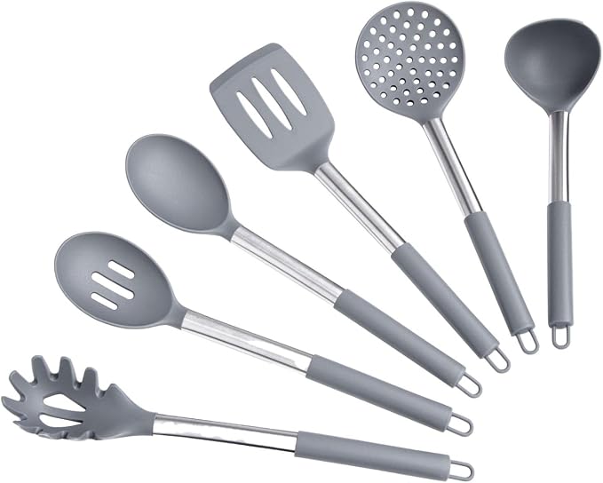 Silicone Kitchen Utensils Set by CulinaryCouture