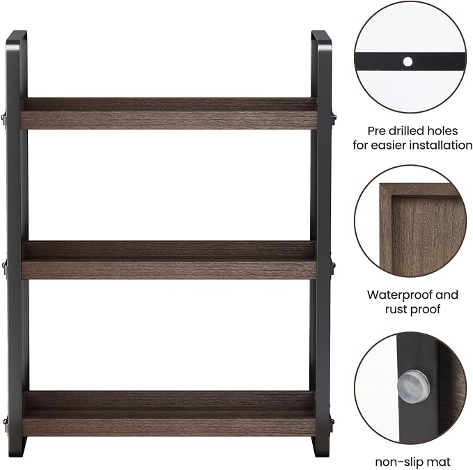 HNRLOY Bathroom Counter Organizer, Bathroom Countertop Organizer, Counter Shelf - Image 4