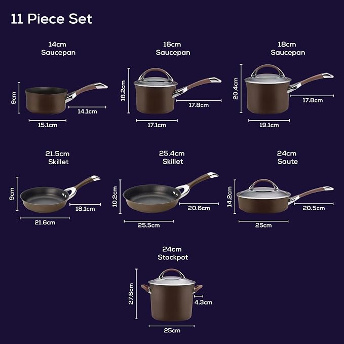 Circulon Symmetry Dishwasher Safe Hard Anodized Nonstick Cookware Pots and Pans - Image 9