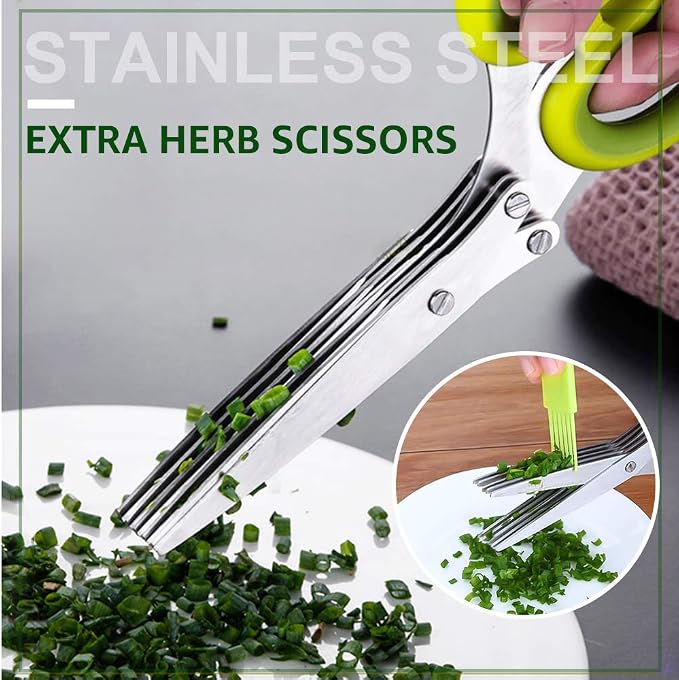 ONEBOM Kitchen Shears 2 Pack, Apartment Kitchen Accessories Cooking Shears - Image 5