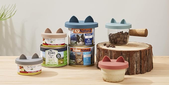 OHMO 2 Pack Cat Food Can Lids, Small Size Silicone Pet Food Can Lids Covers - Image 4