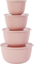BoxedHome Mixing Bowls with Lids Set, 4 Packs BPA-Free Plastic Prep Bowls by BoxedHomeProducts