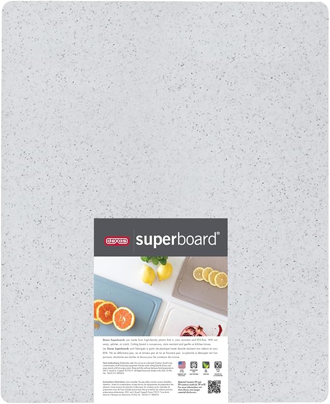 Dexas Superboard Reversible Pastry Board, 14 x 17 Inches, Granite Color - Image 5