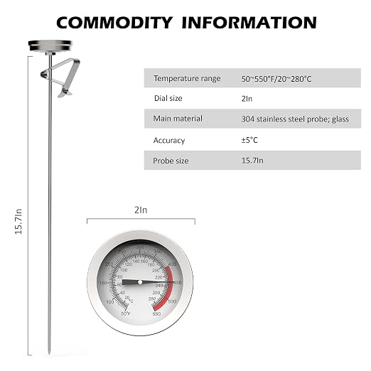 Candy/Deep Fry Oil Thermometer for Frying - Image 5