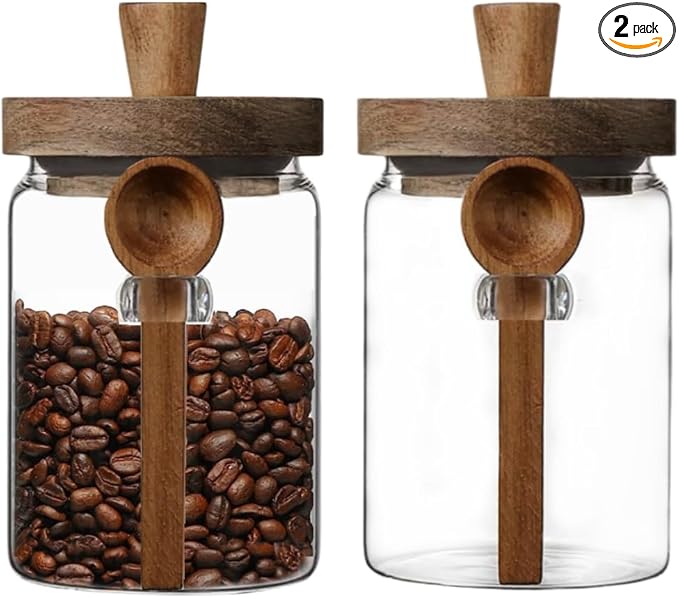 ANSQU Set of 2 Glass Food Storage Jars by ANSQU