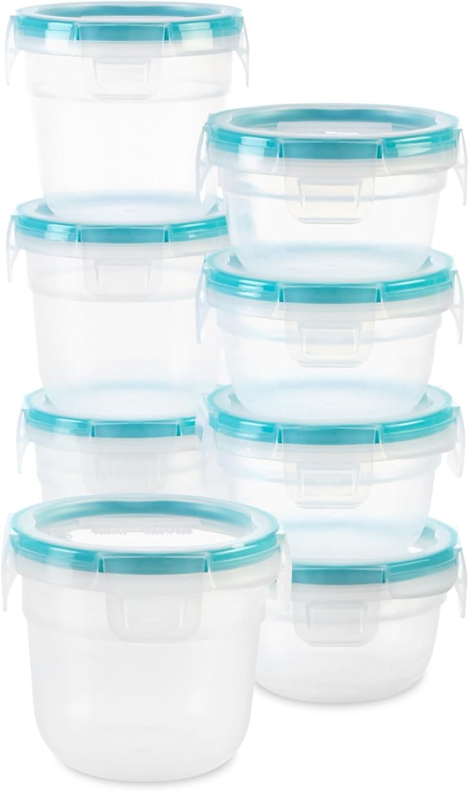 Snapware Plastic Total Solution 16-Pc Food Storage Containers Set, 2-Cup & by Snapware