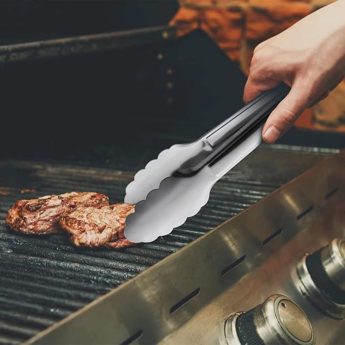 Serving Tongs, Buffet Tongs, ACAUTO Stainless Steel Food Tong Serving Tong - Image 8