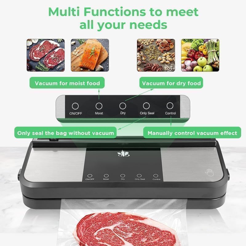 Etunia Cordless Vacuum Sealer, Black