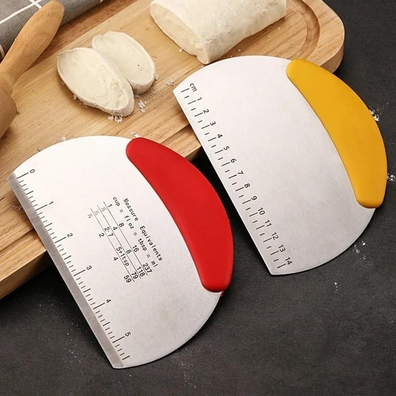 Stainless Steel Dough Scraper Cutter Multi-Function Pastry Bench Knife