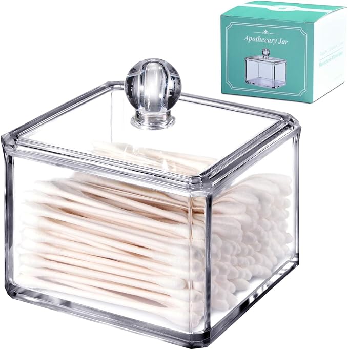 SheeChung Modern Square Acrylic Qtip Holder by SheeChung