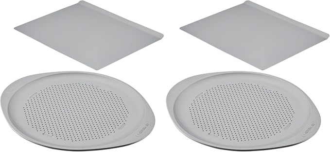 Farberware GoldenBake Nonstick Baking Sheet and Pizza Crisper Pan Set, 2 Piece by Farberware