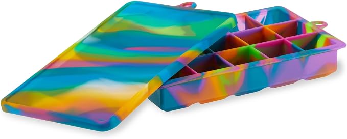 Host Ice Cube Tray with Lid, Makes 15 1.25" Cubes, Durable Silicone Trays - Image 6