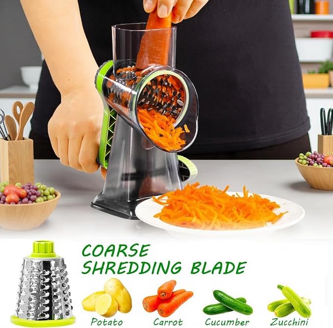 Cheese Grater with Handle, Vegetables and Fruits and Easy to Clean - Image 3
