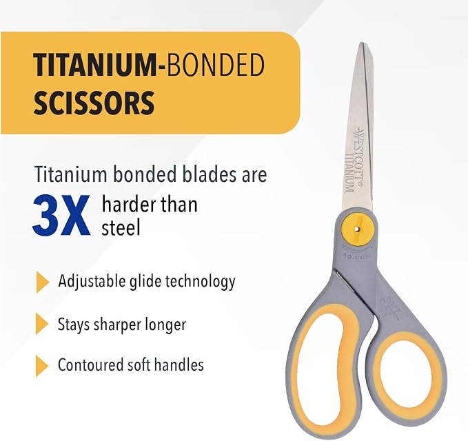 Westcott 8-Inch Titanium-Bonded Scissors - Image 2