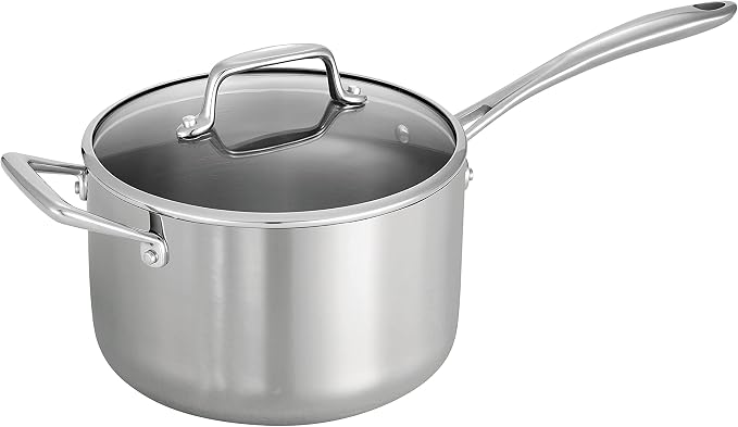 Tramontina Tri-Ply Clad Stainless Steel 4-Quart Sauce Pan by Tramontina