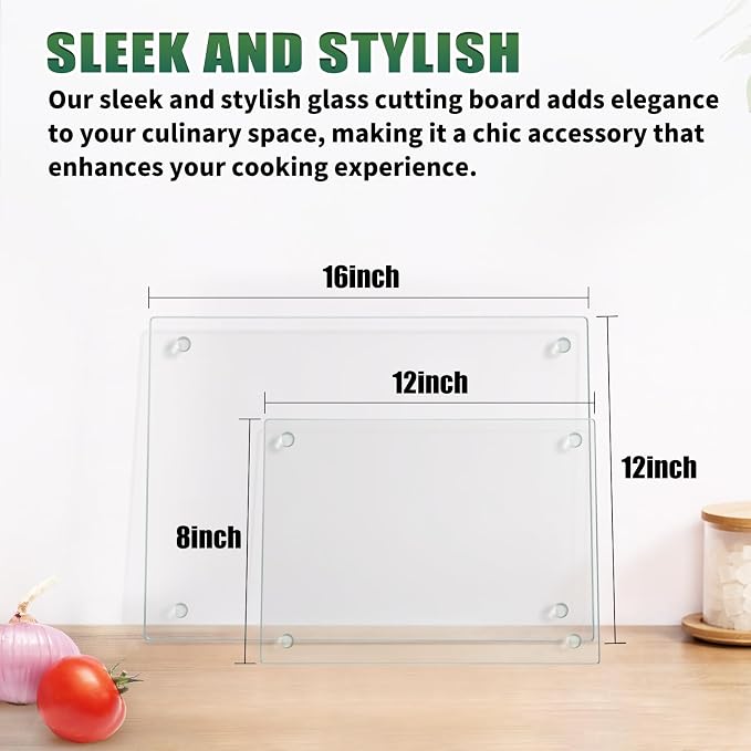 Seelenruhe 4 Pack Tempered Glass Cutting Boards - Image 7