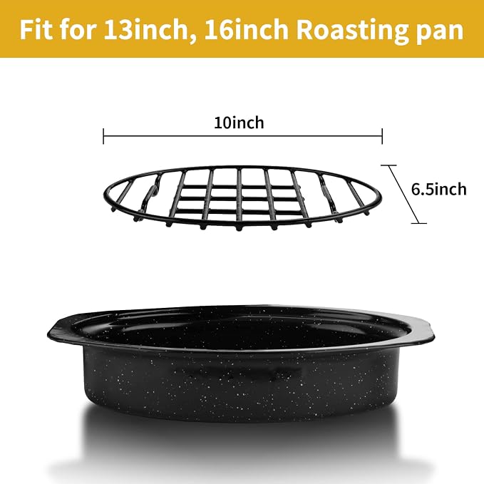 DIMESHY Roasting Rack, Enamel Finished, fit - Image 3
