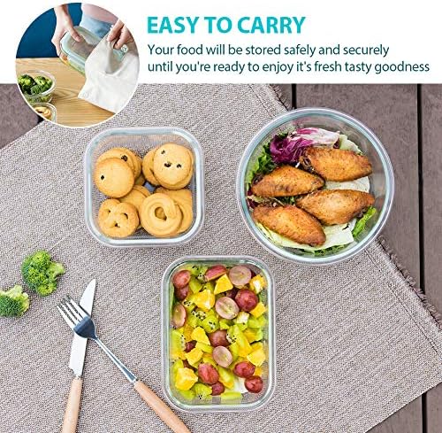 24pc Glass Food Storage Containers with Locking Lids