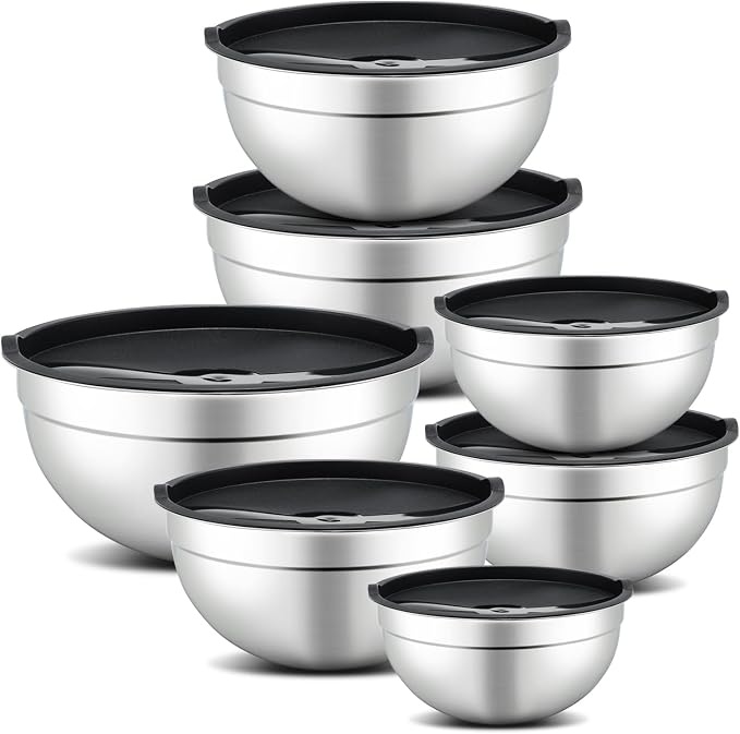Hunnycook 7 Piece Mixing Bowls by Dedicatedtoenhancingyourdiningexperience