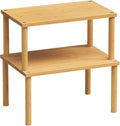 VERTORGAN Cabinet Organizer Shelf, Kitchen Counter Shelves, Bamboo Stackable by VERTORGAN
