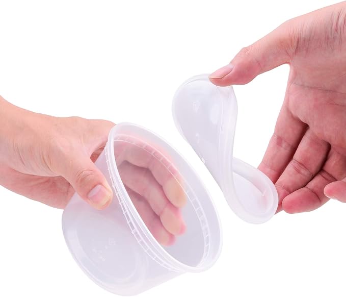 TashiBox [8 oz, 16Sets each size Plastic food storage containers - Image 4