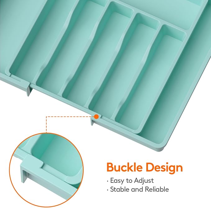 Lifewit Silverware Drawer Organizer, Expandable Utensil Tray - Image 4