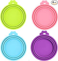 4 Pack Pet Food Can Cover Silicone Can Lids by Giozoc