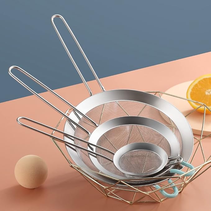 304 Stainless Steel 3.15 inch Fine Mesh Strainers - Image 5