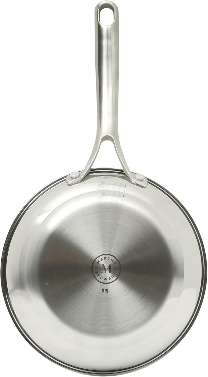 Martha Stewart Castelle 8" Stainless Steel Frying Pan Non Toxic Fry Pan Skillet - Image 6